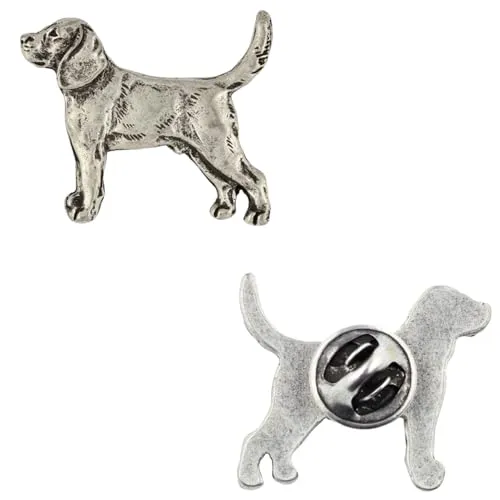 Art-Dog Unikate Silber Hund Anstecknadel von Art-Dog