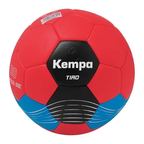 Kempa Tiro Handball - Handball Ball für Kinder - für das Handballspielen in Jungen Jahren, rot/kempablau