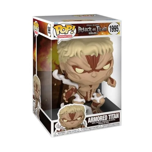 Funko Pop! Jumbo: Attack On Titan - Armored Titan - Action- & Spielfiguren, beeindruckende Jumbo-Größe der beliebten Charaktere für Sammler und Fans von Attack On Titan.