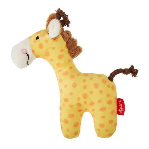 sigikid 41170 Rassel Giraffe, Red Stars