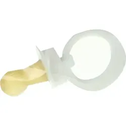 Beruhigungssauger kirschf.Lat.0-6 M.weiß 1 St in weiß von Dr. JUNGHANS