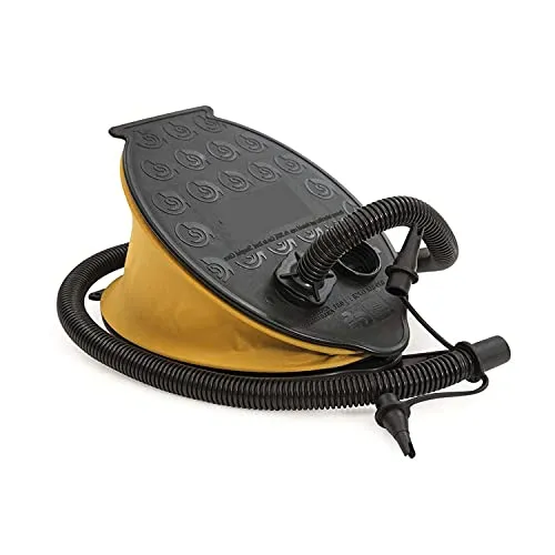 INDA-Exclusiv Tretluftpumpe Blasebalg Tretpumpe Fußluftpumpe Pumpe Air Step 28x22cm 1,6 Liter Be + Entlüften