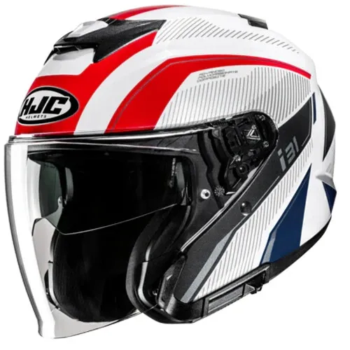 HJC Jet Motorradhelm i31 RENO MC21, S - Motorradhelm mit fortschrittlicher Polycarbonatschale für hohe Schlagfestigkeit und geringes Gewicht. Integriertes Belüftungssystem sorgt für optimalen Luftstrom und Komfort.