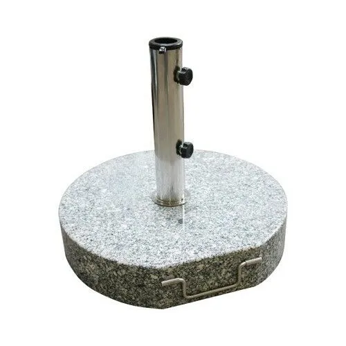 Sonnenschirmständer rund 45 cm Granit grau 40 kg von DEMA