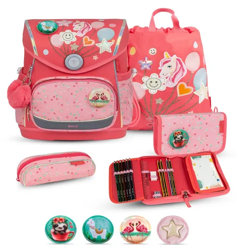 Belmil Compact Plus Premium Schulranzen Set 5-teilig
