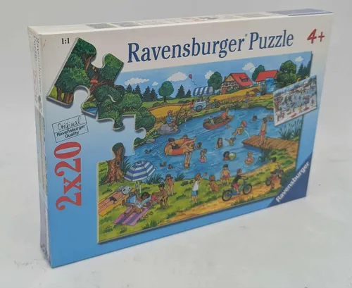 Ravensburger 09174 Freizeitspaß am See Kinderpuzzle Puzzle 2 x 20 Teile NEU