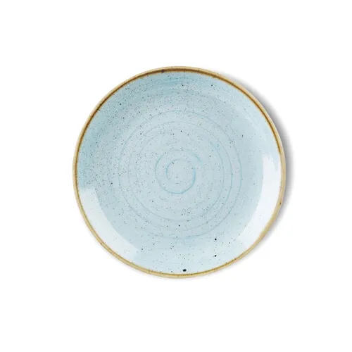 Churchill STONECAST Coupe Plate Duck Egg Blue in blau von Churchill