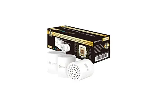 Ecomky 3 Ersatzpatronen für Duschfilter Ersatzfilterpatronen für Wasserfilter Dusche Universeller Austauschbarer Duschfilter Kalkfilter Dusche Duschfilter Thailand Duschfilter Gegen Kalk und Chlor Kdf