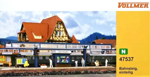 Vollmer 47537 ( 7537 )  Spur N - Bahnsteig 1-teilig NEU und OVP