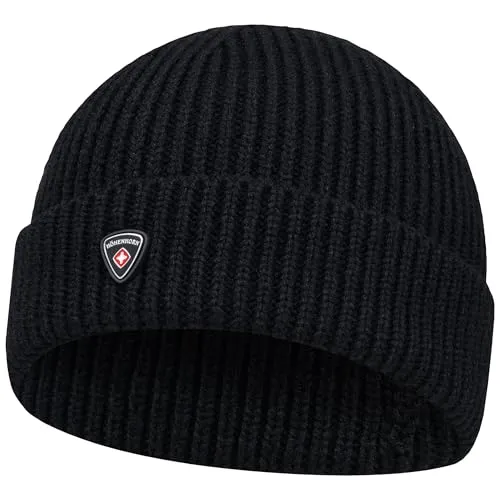 Höhenhorn Ronce Knitted Beanie Unisex Herren Black Metal