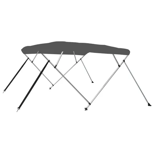vidaXL 4-Bow Bimini Top Anthrazit 243x210x137 cm in grau von vidaXL