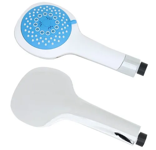 Sanlingo Handbrause Handbrause 5fach verstellbar mit 120 mm Durchmesser Blau Weiß Chrome