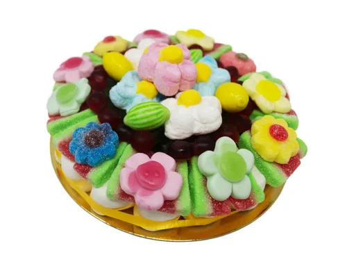 Fruchtgummi Bären & Co. Süßigkeit, Fruchtgummi Sommerfrüchtetraum Torte mit Fruchtgummi und Kaugummi 750g