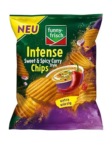 funny-frisch Intense Chips S&S Curry Style 110g