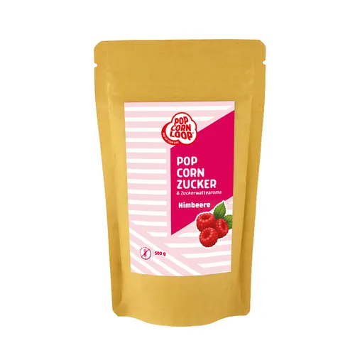 Popcornloop® HIMBEERE 500gr Premium Zuckeraroma von popcornloop