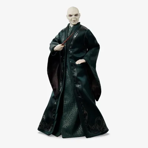 Harry Potter Design Collection: Sammlerpuppe Lord Voldemort mit Zubehör - Puppen - 32 cm große Sammlerpuppe aus der Harry Potter Reihe, bewegliche Arme und Beine, ideal für Teenager und Erwachsene, perfektes Sammlerstück für Fans.
