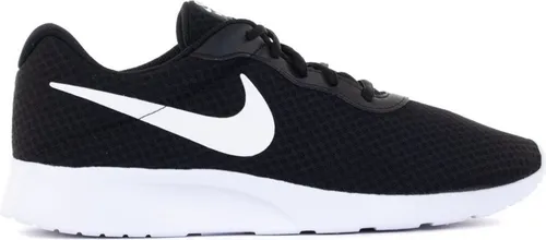 Nike Tanjun Sneaker Herren - Schwarz-Weiß mit Volt-Akzenten, Größe 42 - Schuhe mit minimalistischem Design und atmungsaktivem Mesh-Obermaterial; ideal für den Alltag und sportliche Aktivitäten.