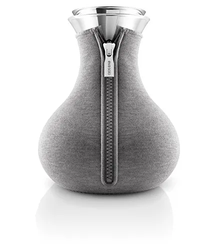 EVA SOLO Teezubereiter 1,0l - Dunkelgrau, 100% tropffrei mit isolierendem Neopren-Anzug für heiße Teegenüsse