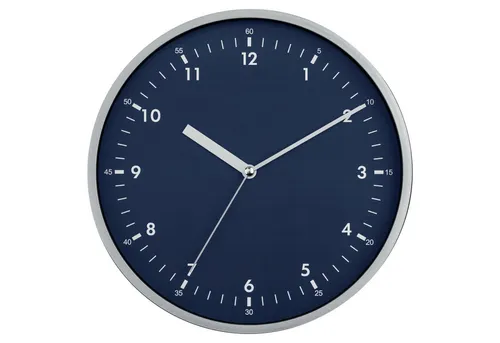 Miraval Wanduhr Design Wanduhr Silber 25 cm