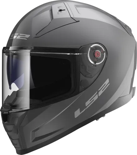 LS2 Motorradhelm FF811 Vector II Solid - Sportlicher Touring-Helm - Motorradhelme mit elegantem Design, ideal für Stadt und lange Touren. Leichte Fiberglas-Schale, Dynamic-Flow-Through Belüftung und integrierte Sonnenblende für Komfort und Sicherheit.