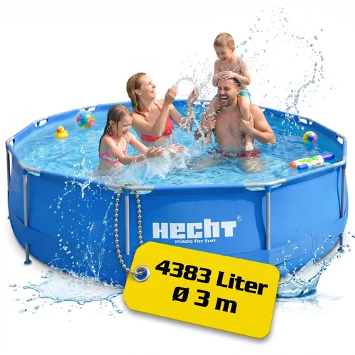 HECHT 3476 Metall Frame Pool Gartenpool