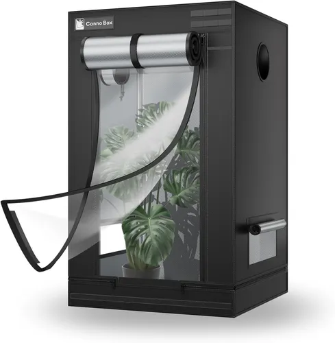 Cannobox Growbox Indoor Grow Tent Zuchtzelt 60x60x100 cm - Kompaktes Growzelt für den Indoor-Einsatz, einfach aufzubauen und leicht zu reinigen. Hergestellt aus hochwertigem Oxford-Gewebe mit hervorragender Lichtreflexion. Ideal für optimale Wachstumsbedingungen.