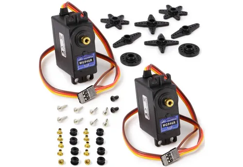 Adapter Universe RC-Helikopter 2 x Digital Metall Gear RC MG946R Lenk Servo 55g 12Kg Upgrade MG945