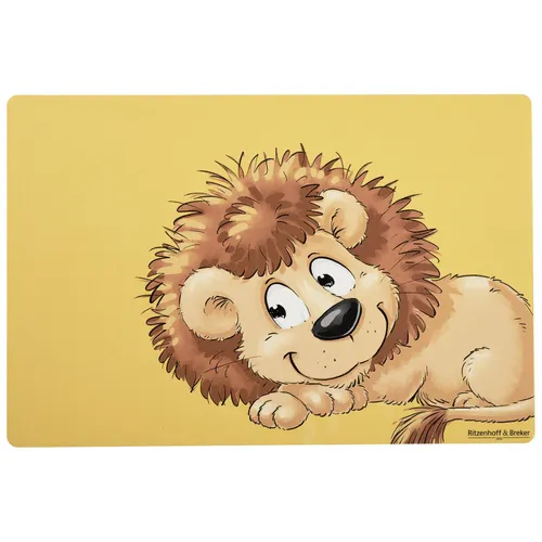 Ritzenhoff und Breker Happy Zoo Löwe Leo Platzmatte in orange von Heimtextilien