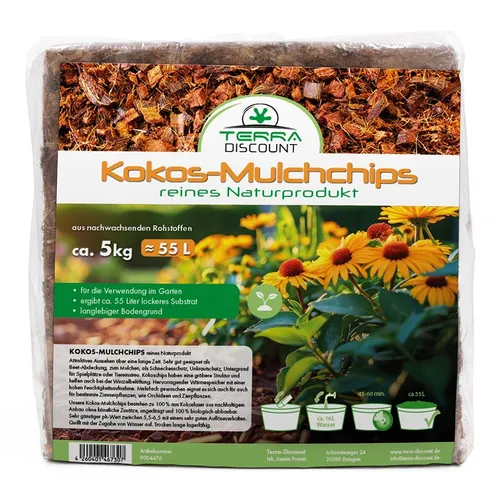 Terra Discount Premium Pinie 120 Liter | Rindenmulch in verschiedenen Körnungen