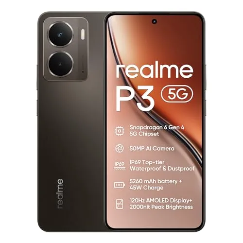 Realme P3 5G Smartphone mit 12GB RAM und 512GB Speicher von Realme