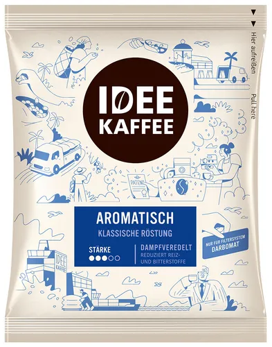 GOURVITA DE Idee Kaffee AROMATISCH in Kannenportionen, 60x35g gemahlen im Filterbeutel 10717