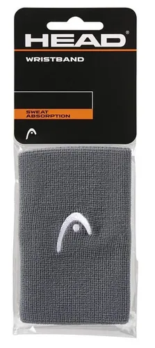 Head Schweissband Handgelenk Jumbo Logo anthrazit - 2 Stück