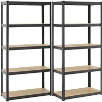 Juskys Schwerlastregal 3er Regalsystem