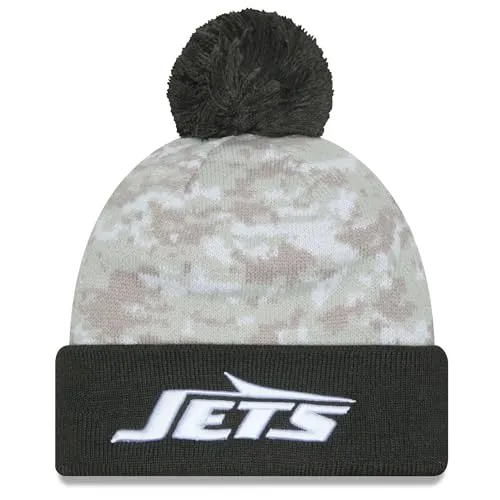New Era Beanie NFL New York Jets #4433 - Stylischer Beanie mit gesticktem Teamlogo und abnehmbarem Bommel. Das weiche Fleece-Innenfutter sorgt für Komfort. Ideal für Fans und kalte Tage.