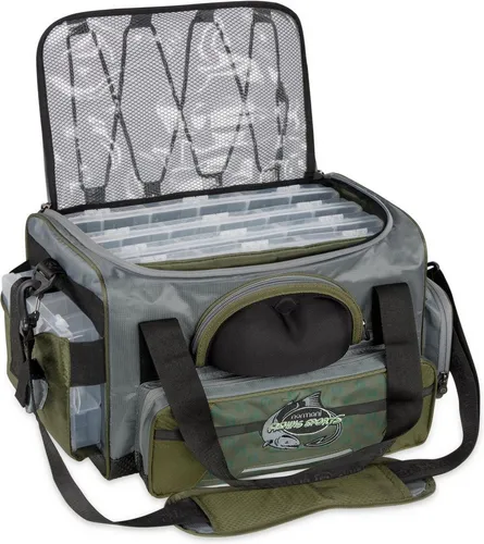 normani Angelkoffer Angeltasche Cartagena - Large, XXL Fischertasche 5 mit Kunstköderboxen Allzwecktasche Tackle Bag