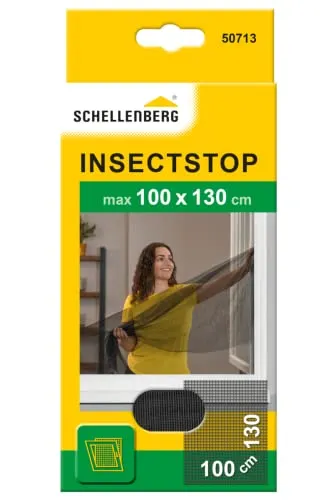Schellenberg Fliegengitter 50713 für Fenster, 100 x 130 cm