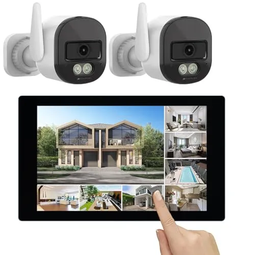 VisorTech WLAN-6-Überwachungssystem mit 10,1