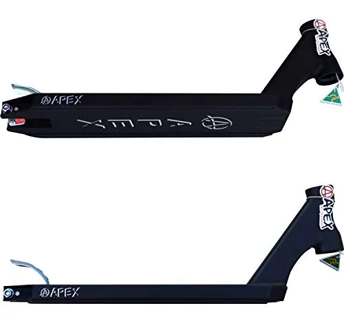 Apex Pro Stunt-Scooter Deck Mini 550 - Hochwertiges Deck für Scooter, ideal für Tricks und Freestyle, kompatibel mit gängigen Kompressionen und für Räder bis 120 mm Durchmesser geeignet.
