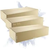 PROREGAL® 2-welliger Versandkarton 120x60x31cm - Robuster Versandkarton bis 30kg, ideal für sicheren Versand empfindlicher Waren. 100% recyclingfähig und platzsparend geliefert für effiziente Lagerung.