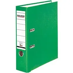 Original Falken PP-Color Kunststoff-Ordner - DIN A4, 8 cm breit in hellgrün, vegan und FSC-zertifiziert für umweltbewusste Archivierung