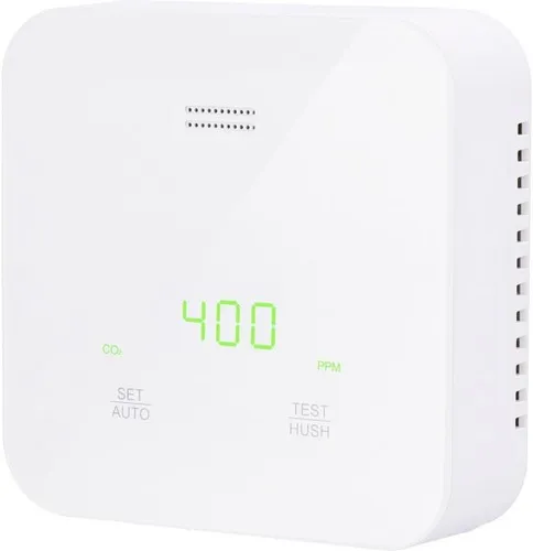 UNITEC CO2 Messgerät - Präzise Luftgütemessung mit Ampelanzeige - CO2 Melder zur schnellen Beurteilung der Raumluftqualität mit LED-Ampelanzeige und Sprachalarm für optimales Wohlbefinden.