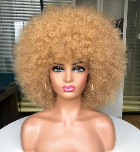 CoCrowns70's Afro-Perücken für Schwarze Frauen (Blond) von CoCrowns