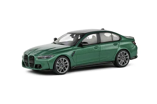 SOLIDO BMW G80 M3 M-Paket 2023 Grün, 1/43 - Detailgetreues Modellauto im Maßstab 1/43, ideal für Sammler und Fans von BMW, gefertigt aus hochwertigem Metall und Kunststoff.