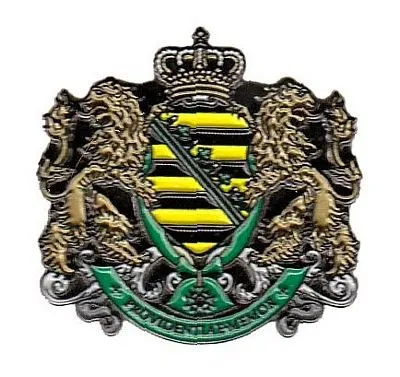 FahnenMax® Pin Anstecker Königreich Sachsen Wappen