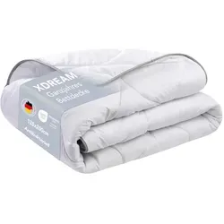 XDREAM Allergiker Microfaser Steppdecke 135x200 cm - Hygienische Steppdecke mit Silver Plus Ausrüstung für ein frisches Schlafklima. Angenehme Microfaser und atmungsaktive Füllung sorgen für optimalen Schlafkomfort. Pflegeleicht bis 60°C.
