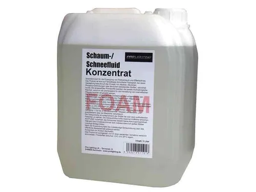 Pro Lighting Schaumfluid 5L - Schneefluid für beeindruckende Effekte - Fluids & Duftstoffe: Hochkonzentriertes Schaum- und Schneefluid, ergibt ca. 125L für spektakuläre Veranstaltungen.