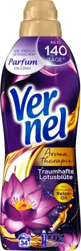 Vernel Aroma Therapie Traumhafte Lotusblüte Weichspüler je 850ml 34 Wäschen 3 x
