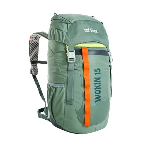 Tatonka Wokin 15 Kinderrucksack in Sage Green - Kinderrucksack Wokin 15 für Kinder ab 6 Jahren, aus recycelten Materialien, PFC/PFAS-frei und mit bequemem Tragesystem für unbeschwerte Wanderungen. Perfekt für kleine Abenteurer!