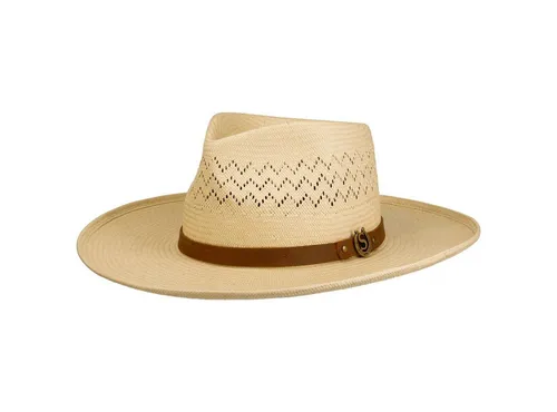 Stetson Sonnenhut (1-St) Sonnenhut mit Lederband