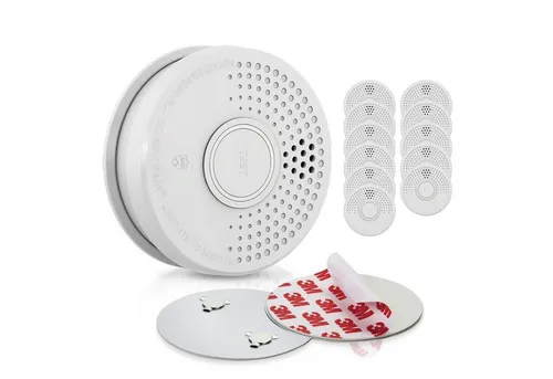 SHD Rauchmelder mit Magnethalterung (12x) – Zuverlässiger Feuermelder - Rauchmelder, DIN EN14604 & BSI-zertifiziert mit 85dB Alarm, einfacher Montage dank Magnethalterung und 10-Jahres-Garantie für zuverlässigen Brandschutz.